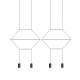 Подвесной светильник Imperium Loft Via Wireflow Polyhedral 4 Lineal Pendant Light 144326-22