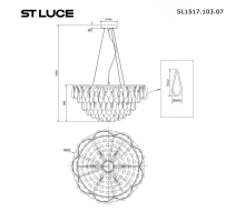 Подвесной светильник ST Luce Faenza SL1517.103.07