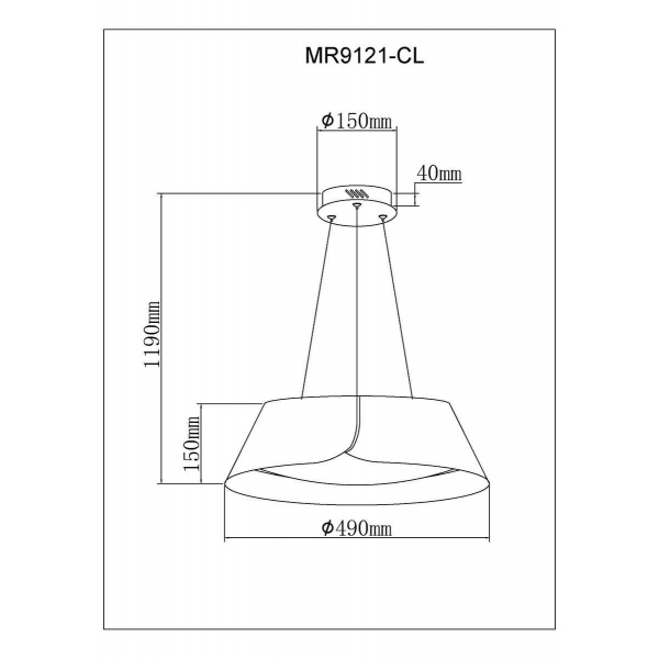 Подвесной светодиодный светильник MyFar Ceiling Cordelia MR9121-CL