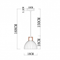 Подвесной светильник Arte Lamp Caprice A4184SP-1BR