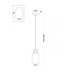 Подвесной светильник Freya Pitch FR5365PL-01CH