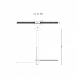 Подвесной светодиодный светильник iLedex Vision 4722-97 MBK