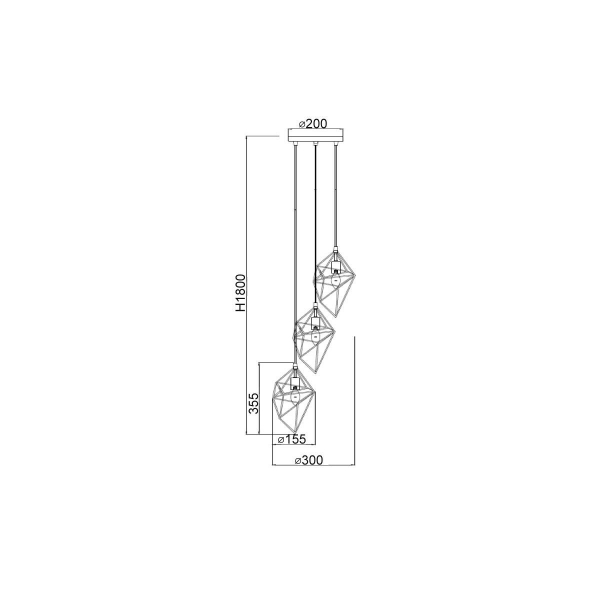 Подвесной светильник Vele Luce Tenero VL1544P03