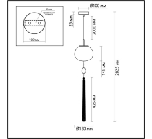 Подвесной светильник Odeon Light Exclusive Modern Fiolent 5432/1