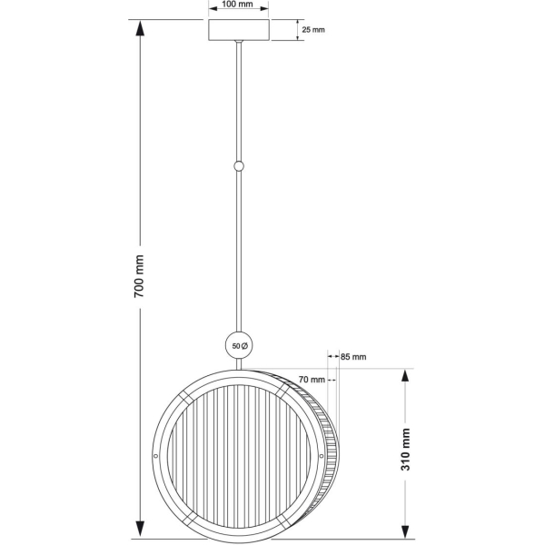 Подвесной светильник KUTEK LAURIA LAU-ZW-2(Z)310/R Подвесной светильник KUTEK LAURIA LAU-ZW-2(Z)310/R