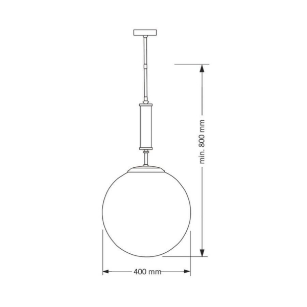 Подвесной светильник Kutek Mood Artu Glass ART-ZW-1(N)G350