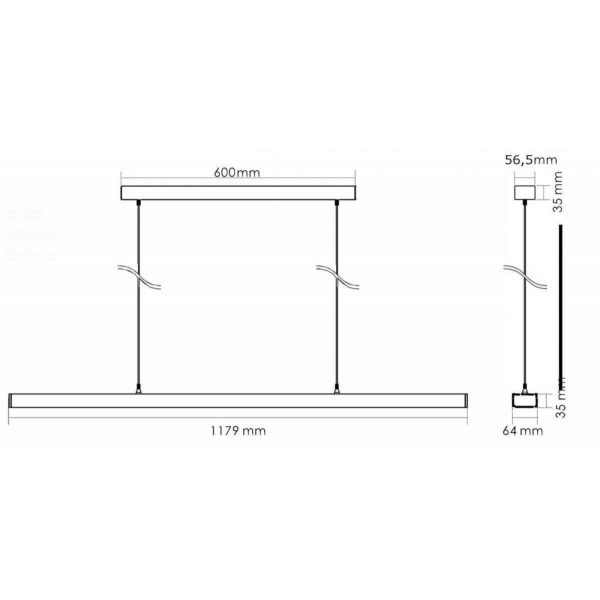 Подвесной светодиодный светильник Deko-Light Office Three 342147