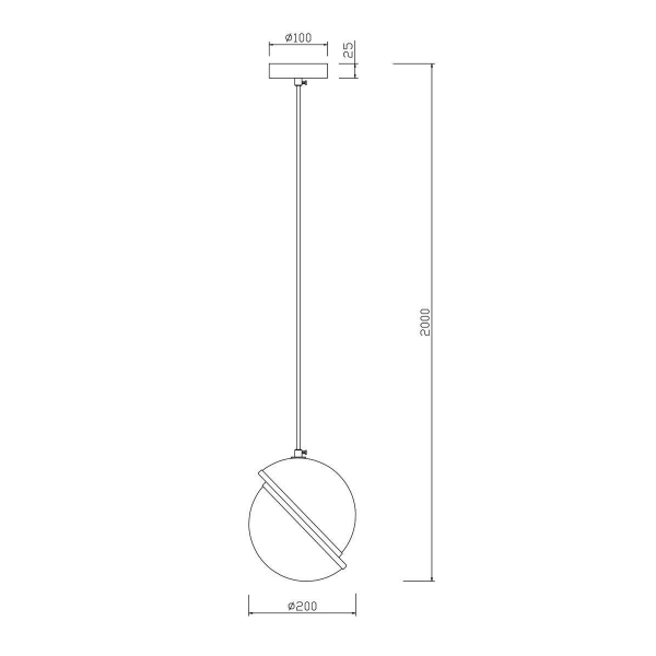 Подвесной светильник Freya Element FR5181PL-01CH