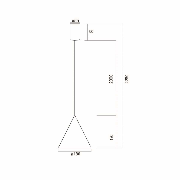 Подвесной светильник Mantra Cono 9451