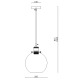 Подвесной светильник Imperium Loft Loft Clear Glass Sphere Cloche Дымчатый 377316-22