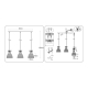 Светильник подвесной со стеклянными плафонами Ambrella light Traditional TR3404