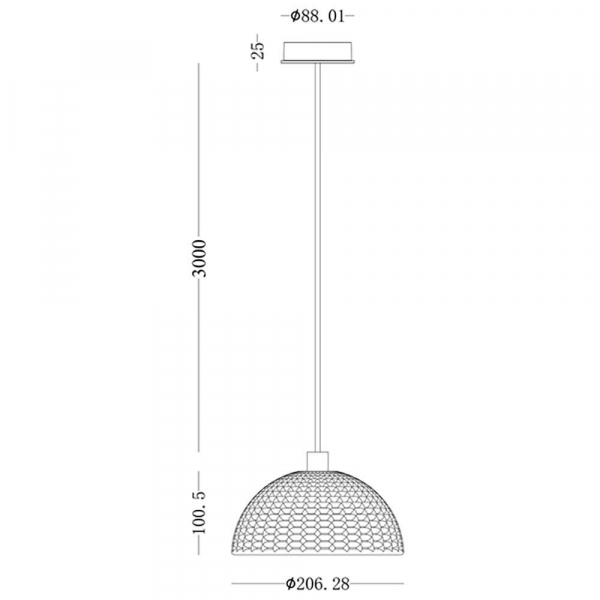 Подвесной светильник Deko-Light Basket 342142