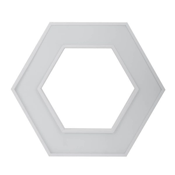 Подвесной светодиодный cветильник Geometria ЭРА Hexagon SPO-124-W-40K-051 51Вт 4000К белый Б0050556 Подвесной светодиодный cветильник Geometria ЭРА Hexagon SPO-124-W-40K-051 51Вт 4000К белый Б0050556
