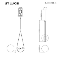 Подвесной светильник ST Luce Moonbag SL2002.413.01