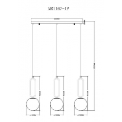 Подвесной светильник MyFar Pierre MR1168-3P