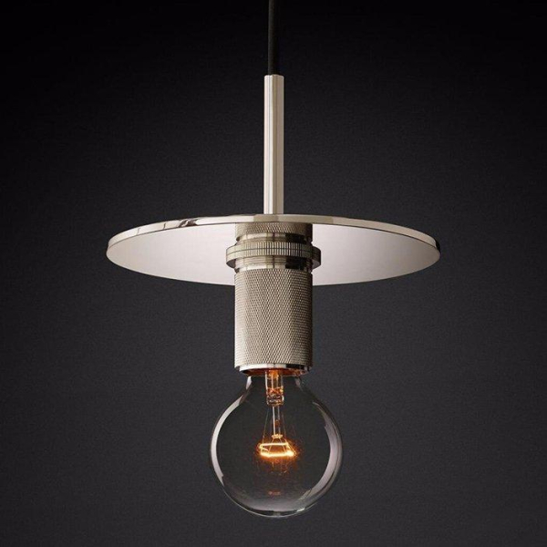 Подвесной светильник Imperium Loft RH Utilitaire Disk Shade Pendant 123644-22 Подвесной светильник Imperium Loft RH Utilitaire Disk Shade Pendant 123644-22
