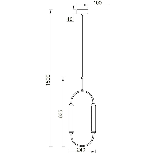 Подвесной светильник Vele Luce Capsula VL7293P21