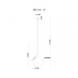 Подвесной светильник MyFar Pierre MR1161-1P