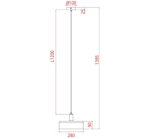 Подвесной светильник Arte Lamp Skat A7052SP-1BK