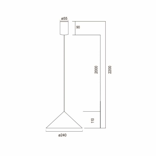 Подвесной светильник Mantra Cono 9453