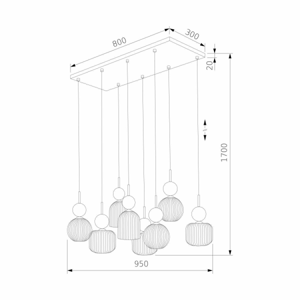 Подвесной светильник TK Lighting 11151 Sophia Green Cognac a071836
