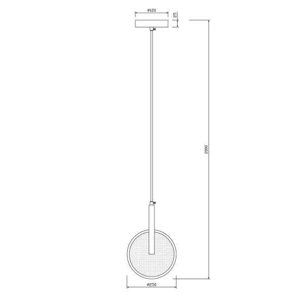 Подвесной светодиодный светильник Freya Nova FR6002PL-L15BS