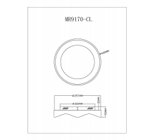 Потолочный светодиодный светильник MyFar Ceiling Diona MR9170-CL