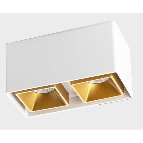 Потолочный светильник Italline FASHION FX2 white + FASHION FXR gold - 2шт.