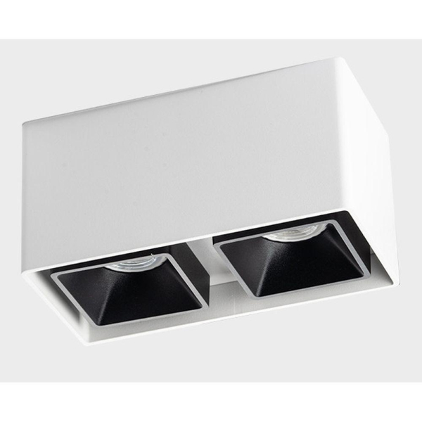 Потолочный светильник Italline FASHION FX2 white + FASHION FXR black - 2шт.