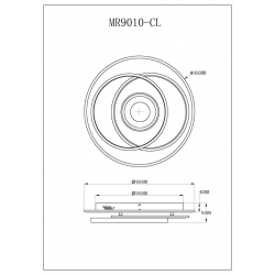 Потолочный светодиодный светильник MyFar Ceiling Galatea MR9010-CL