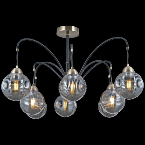 Потолочный светильник ILLUMICO IL0433-8PSQ-79 BK AB Потолочный светильник ILLUMICO IL0433-8PSQ-79 BK AB