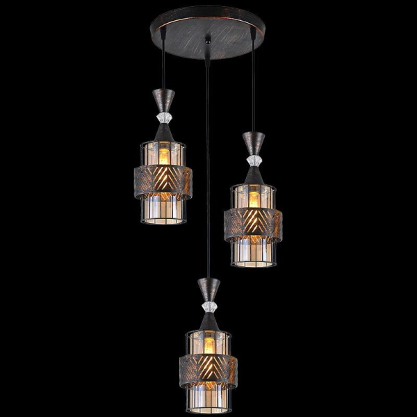 Потолочный светильник Reluce 03116-0.9-03 BK+PATINA GOLD Потолочный светильник Reluce 03116-0.9-03 BK+PATINA GOLD
