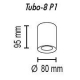 Потолочный светильник TopDecor Tubo8 P1 10 G