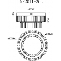 Потолочный светодиодный светильник MyFar Irina MR2011-2CL