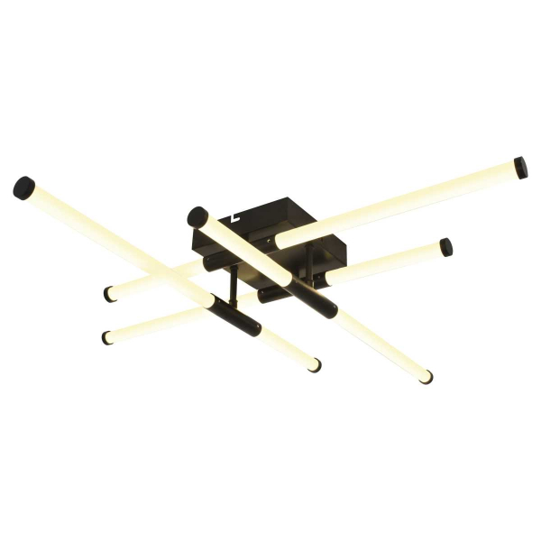 Светильник потолочный светодиодный ЭРА Модерн Fliss CLL-1 72W 3K-6K RC BK с ду черный Б0069744