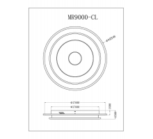 Потолочный светодиодный светильник MyFar Ceiling Button MR9000-CL