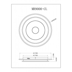 Потолочный светодиодный светильник MyFar Ceiling Button MR9000-CL