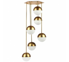 Подвесная люстра Imperium Loft Italian Globe Cedar Moss Light 6 75500-22