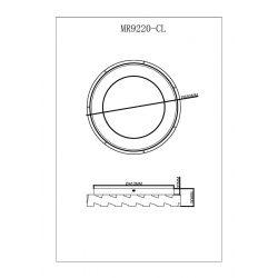 Потолочный светодиодный светильник MyFar Ceiling Leda MR9220-CL