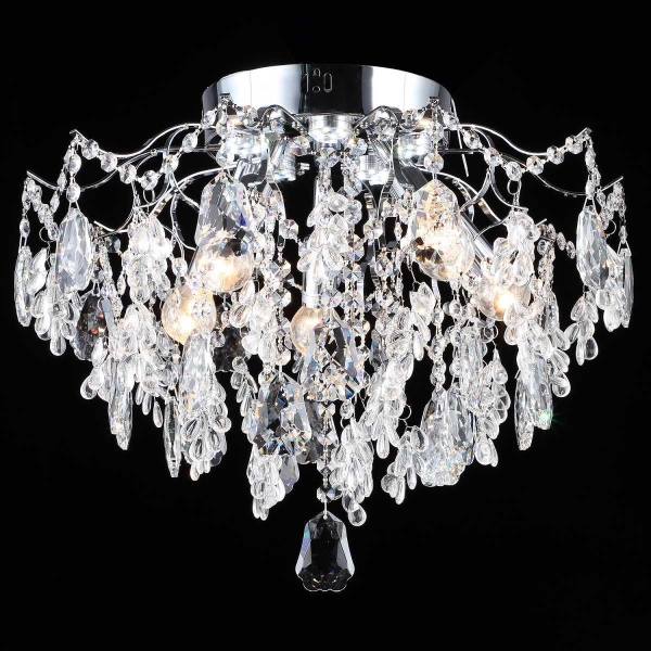 Люстра хрустальная Reluce 27620-0.3-5+5 CH+CLARE Люстра хрустальная Reluce 27620-0.3-5+5 CH+CLARE