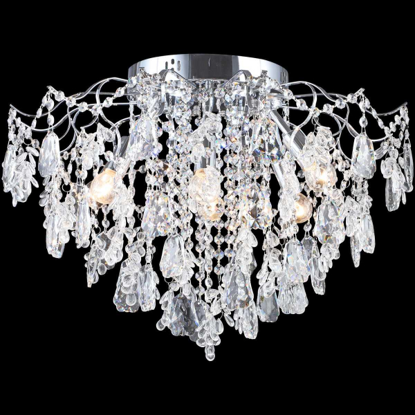 Люстра хрустальная Reluce 27620-0.3-6+6 CH+CLARE Люстра хрустальная Reluce 27620-0.3-6+6 CH+CLARE