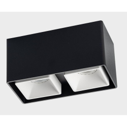 Потолочный светильник Italline FASHION FX2 black + FASHION FXR white - 2шт.