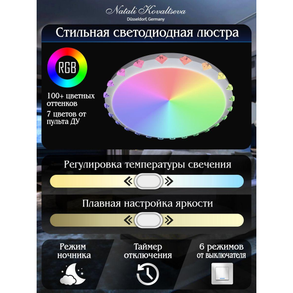 Потолочный светодиодный светильник Natali Kovaltseva Led Lamps 81074 Потолочный светодиодный светильник Natali Kovaltseva Led Lamps 81074