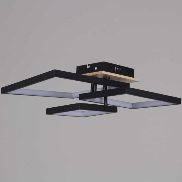 Потолочный светильник Reluce 98560-0.3-03 BK+WOOD