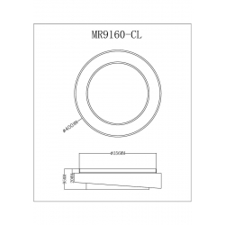 Потолочный светодиодный светильник MyFar Ceiling Rhea MR9160-CL