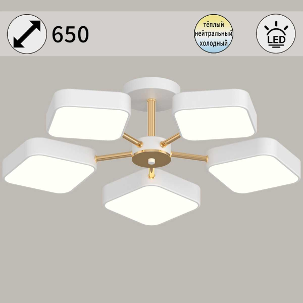 Светильник потолочный Reluce 03360-0.3-05 WH+FGD