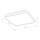 Потолочный cветильник Nowodvorski Agnes Square Led Pro White 10991