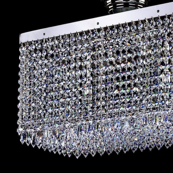 Потолочный светильник Artglass Leandra 250X450 Nickel CE Потолочный светильник Artglass Leandra 250X450 Nickel CE