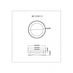 Потолочный светодиодный светильник MyFar Ceiling Diona MR9190-CL