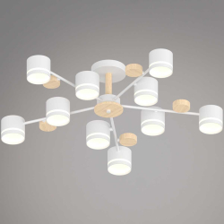 Люстра Reluce 68730-0.3-10 GX53 WH+WOOD